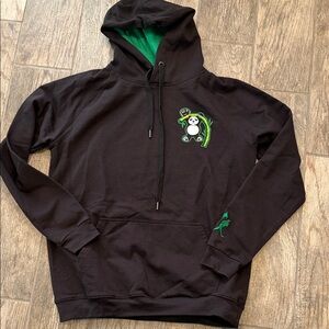 Baseballism x Farm League Collab- Black & Green Fleece Shangri-La Pandas Hoodie